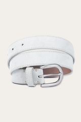 30mm Suede Belt W/ Contrast Stitching