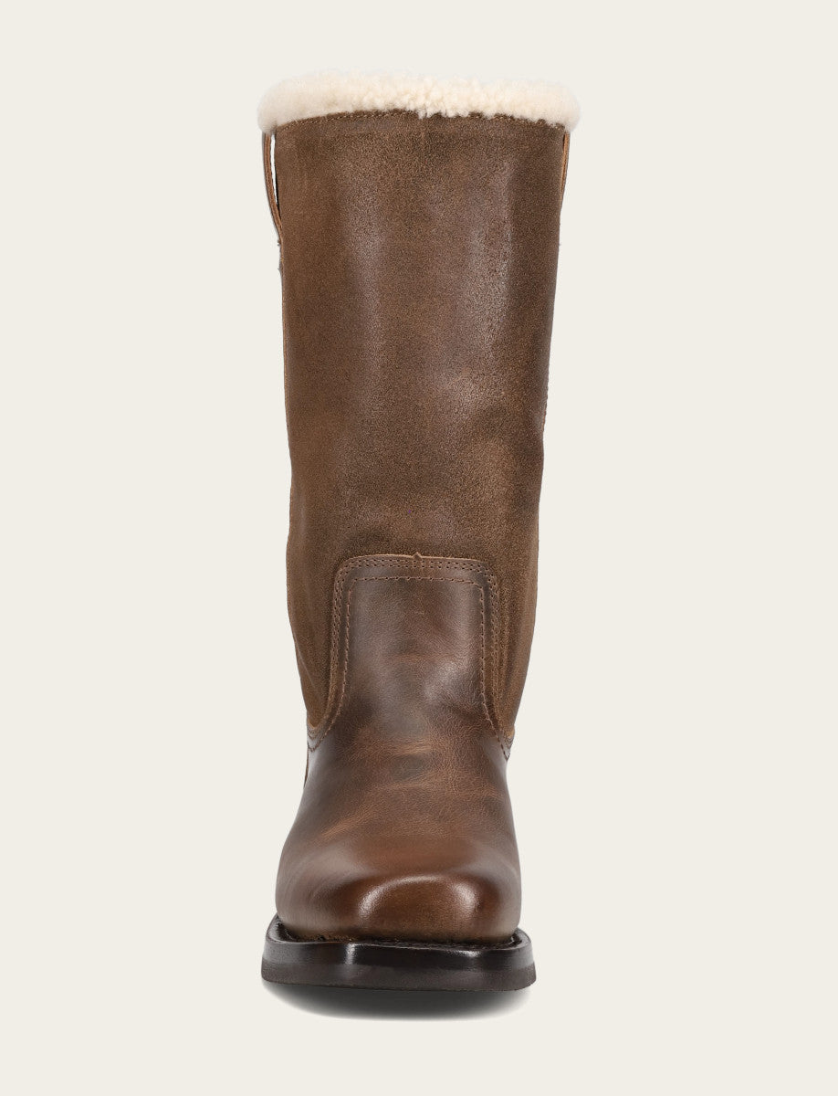 Campus Low Heel Mid Shearling Boot