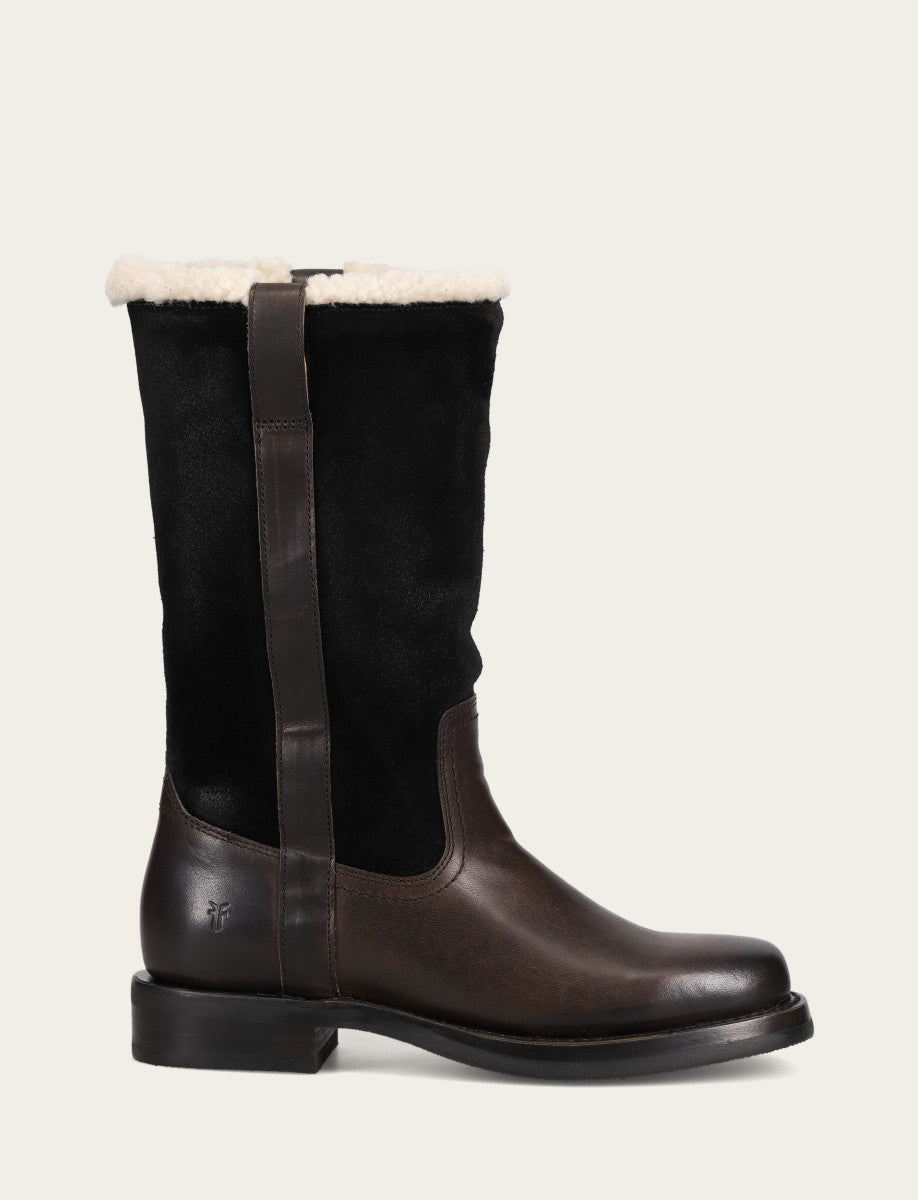 Campus Low Heel Mid Shearling Boot