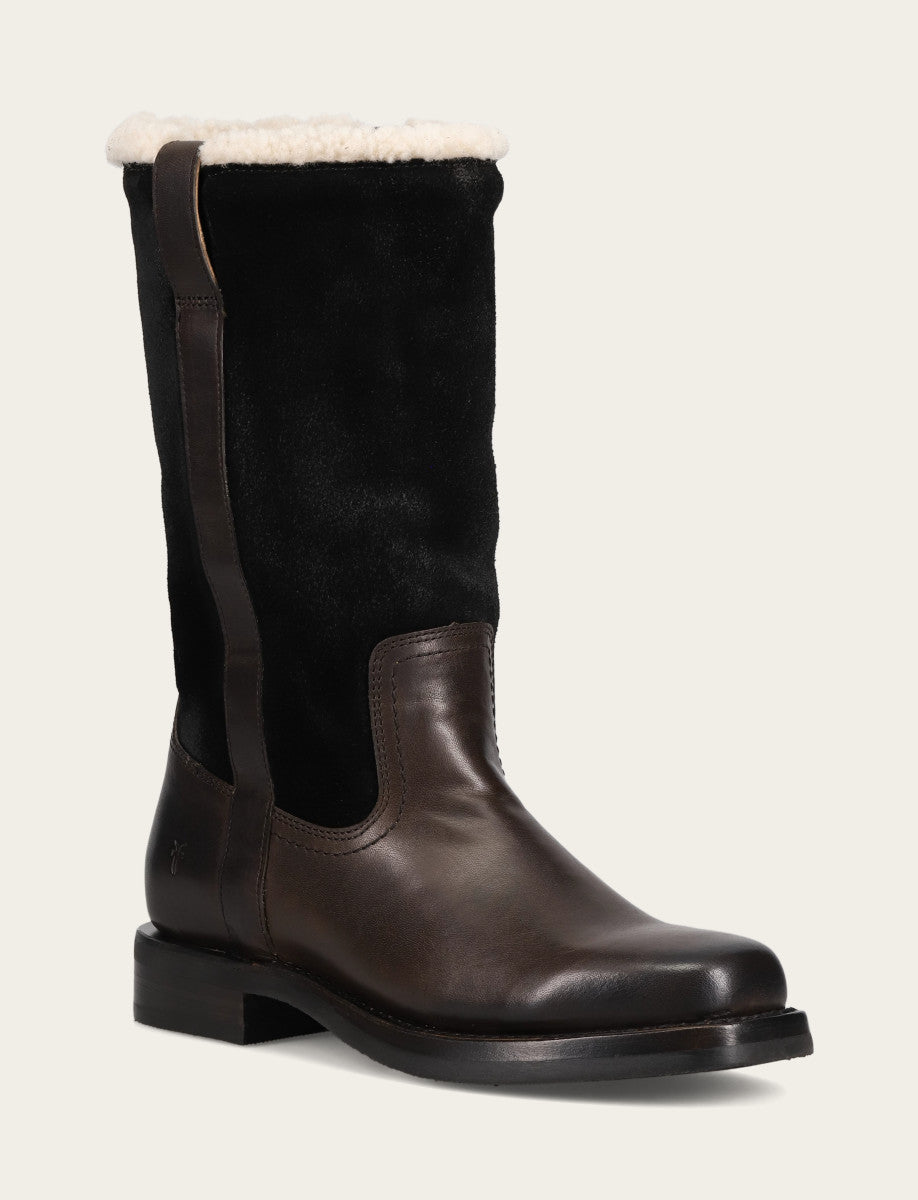 Campus Low Heel Mid Shearling Boot