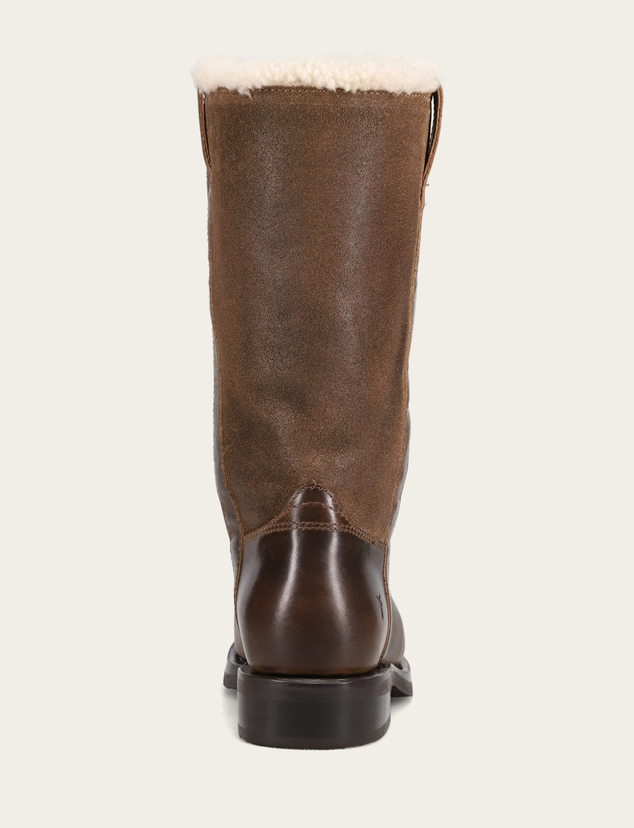Campus Low Heel Mid Shearling Boot