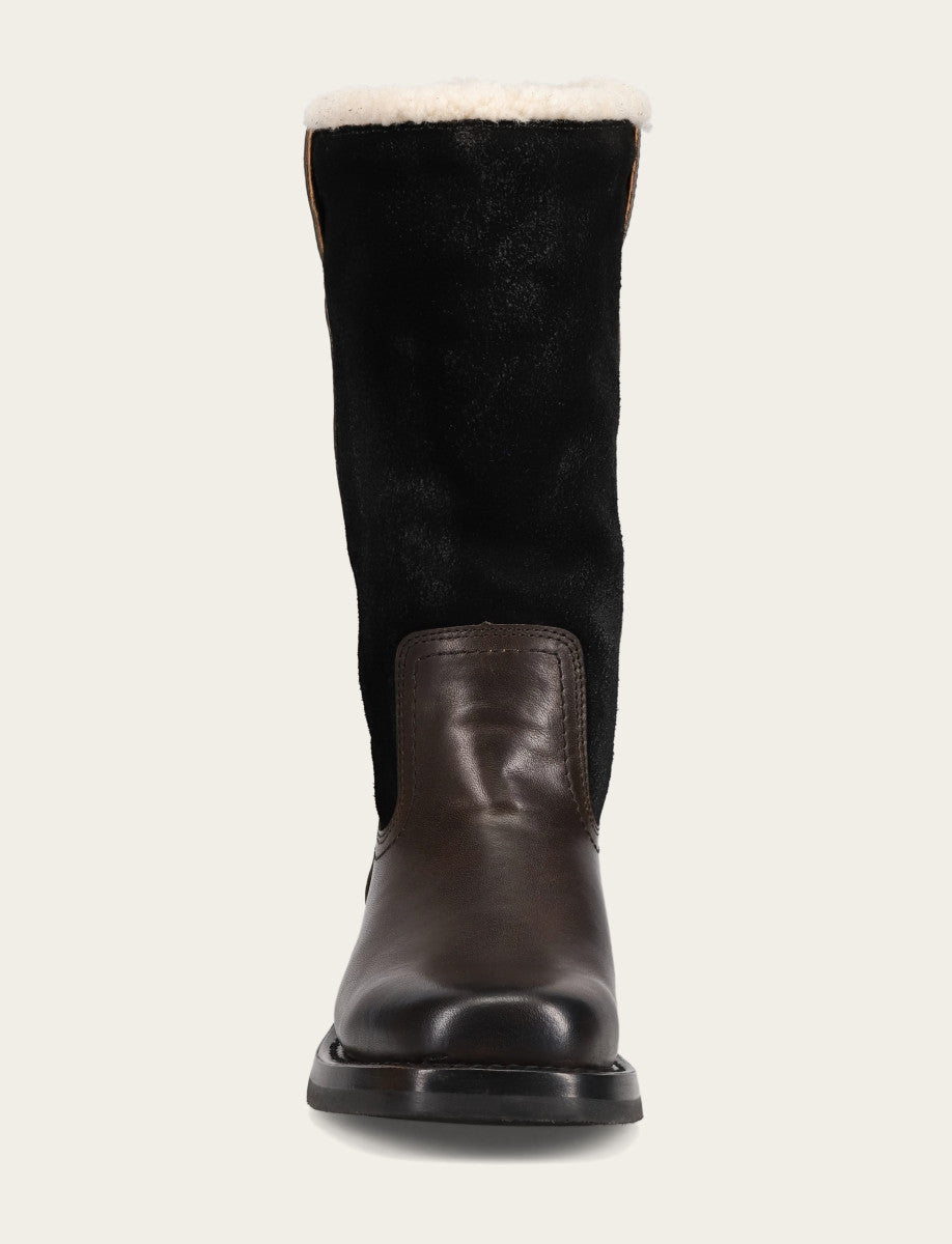 Campus Low Heel Mid Shearling Boot