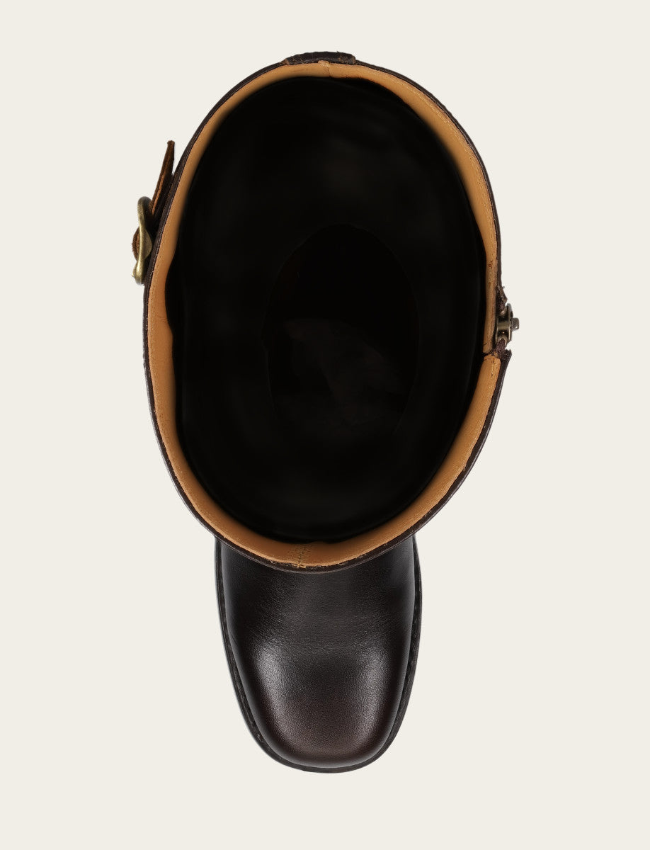 Campus Low Heel Tall Riding Wide Calf