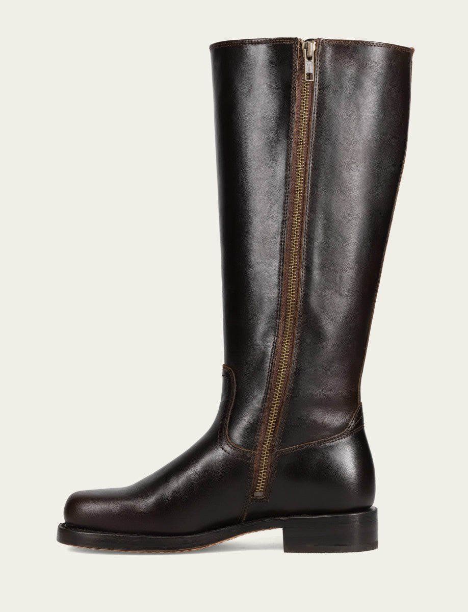 Campus Low Heel Tall Riding Wide Calf