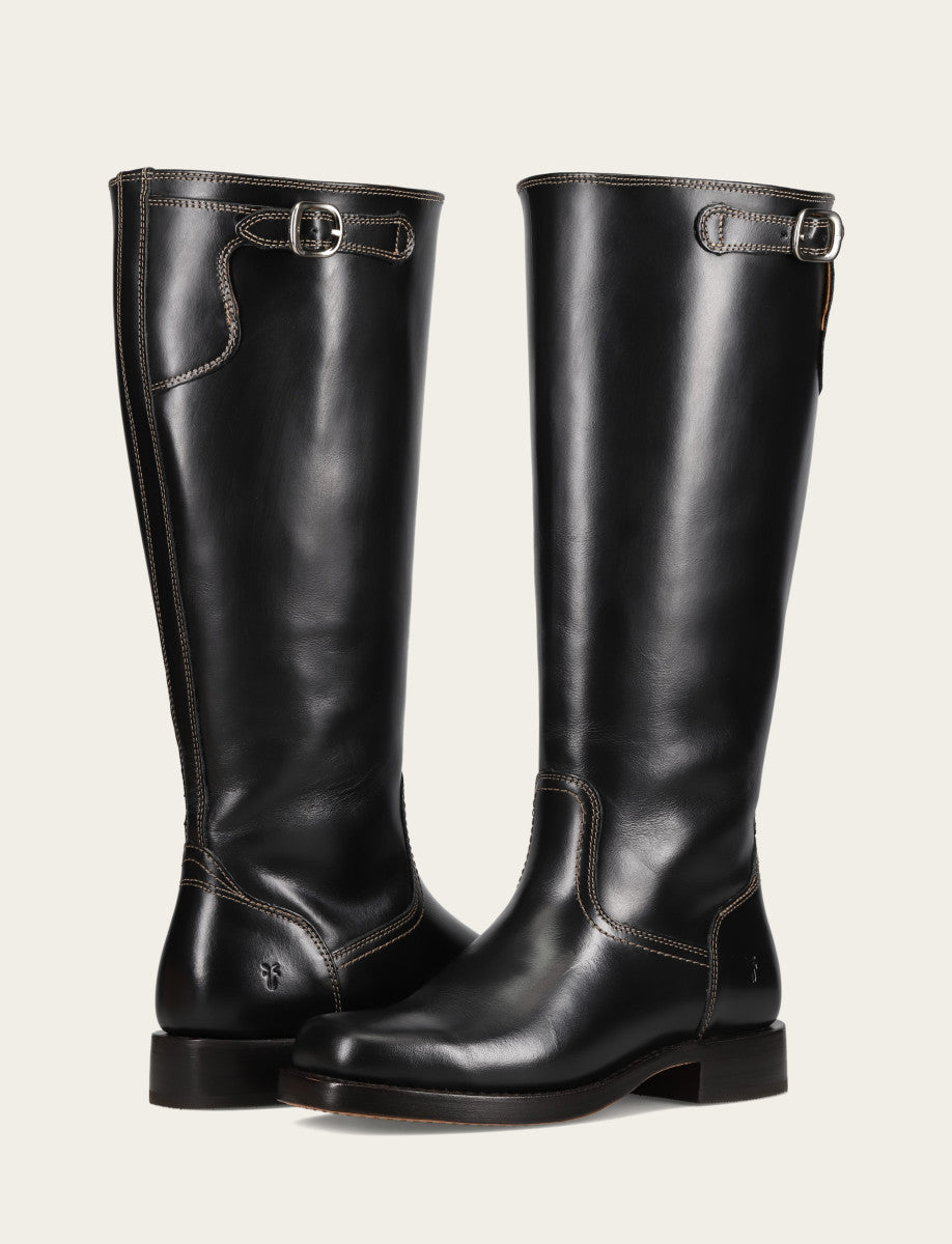 Campus Low Heel Tall Riding Wide Calf