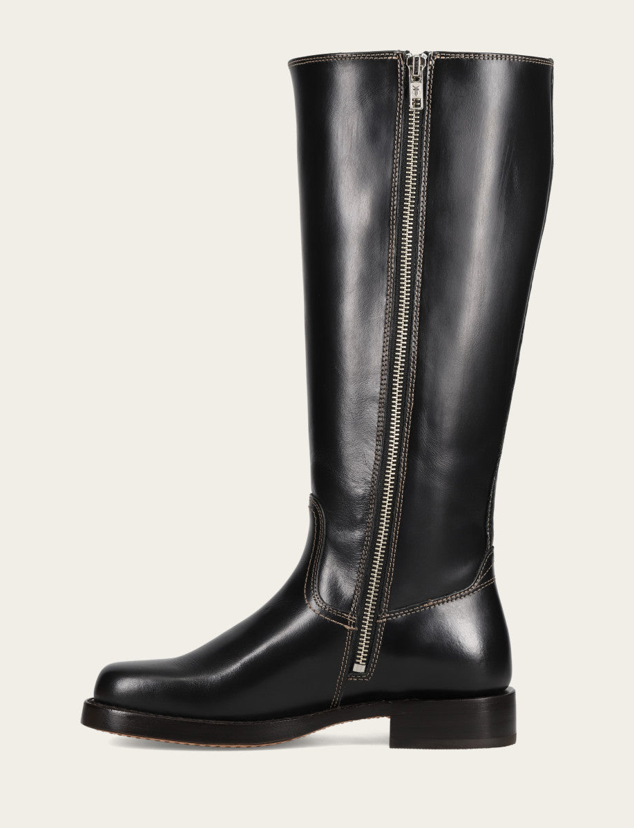 Campus Low Heel Tall Riding Wide Calf