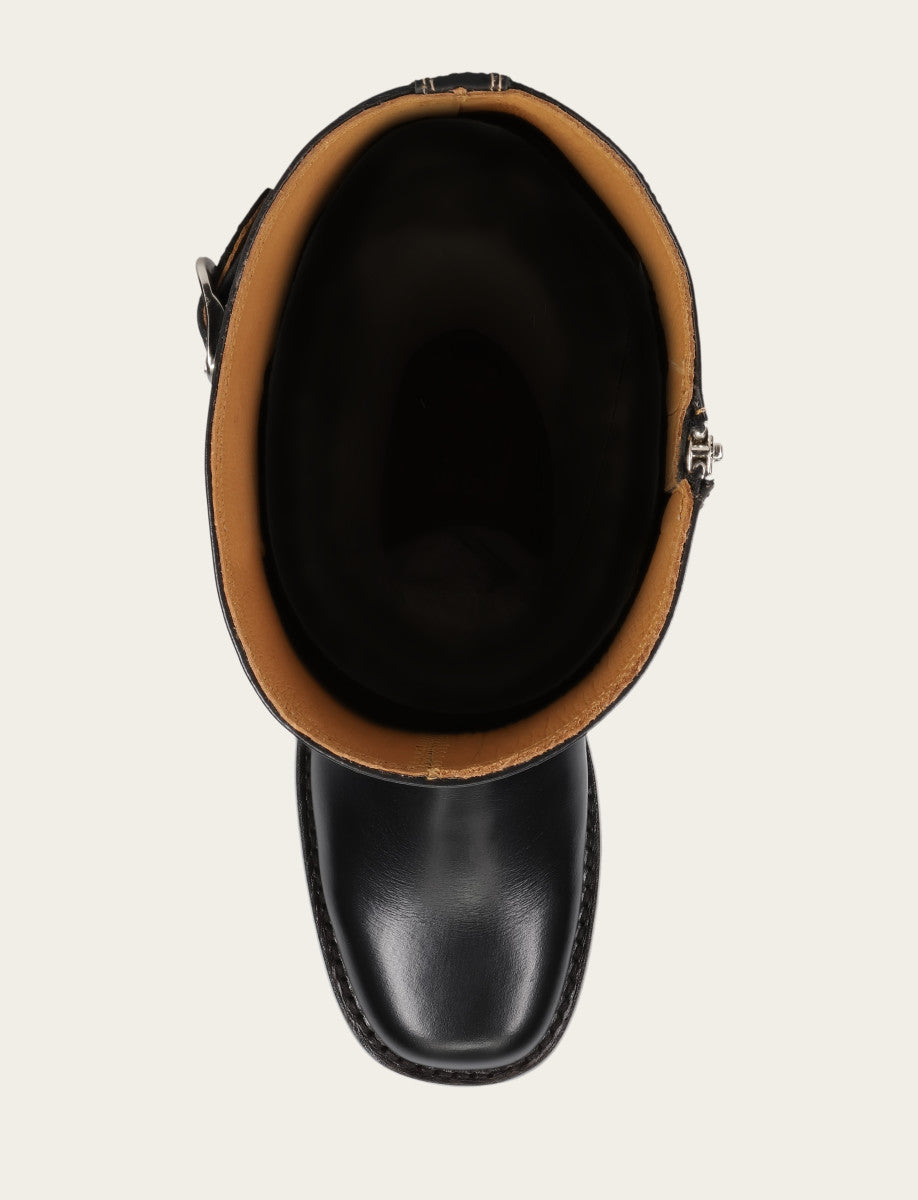 Campus Low Heel Tall Riding Wide Calf
