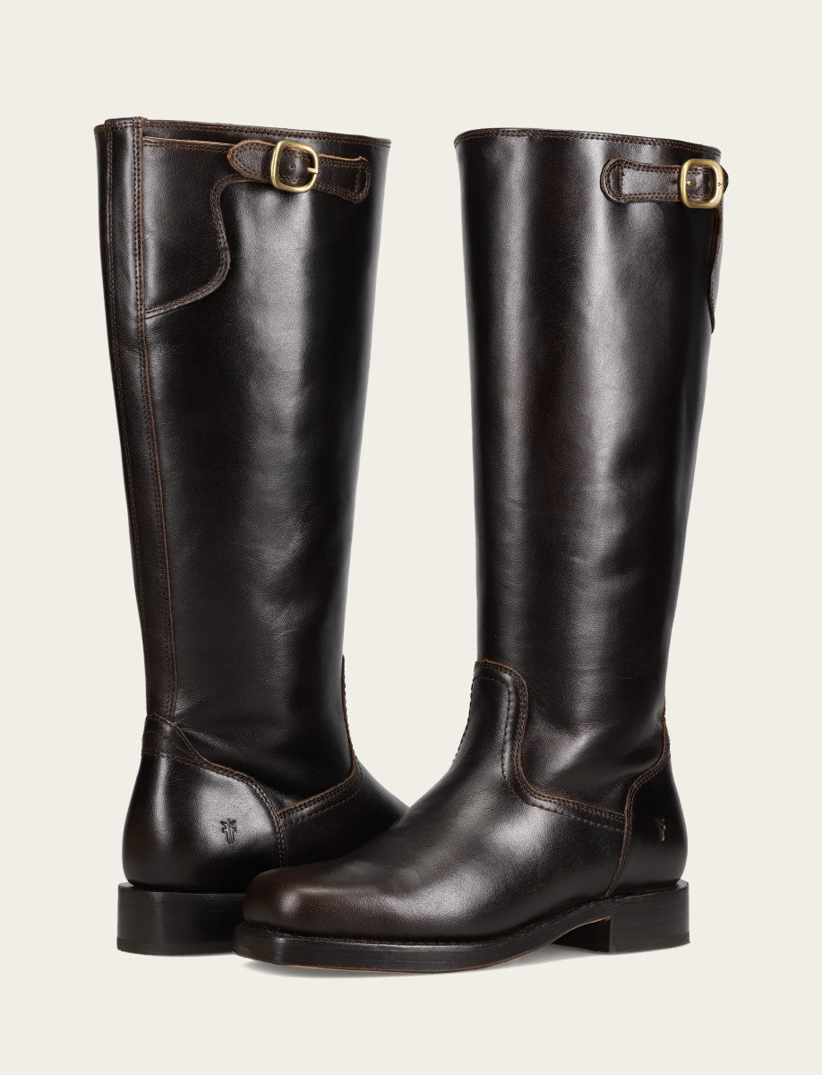 Campus Low Heel Tall Riding Wide Calf